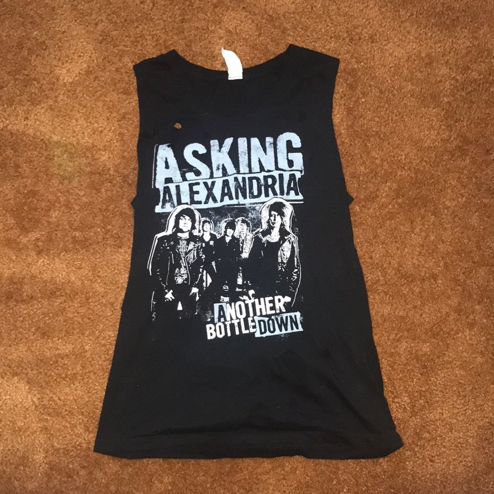 Emo Asking Alexandria another bottle down Tank